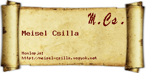 Meisel Csilla névjegykártya