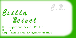 csilla meisel business card